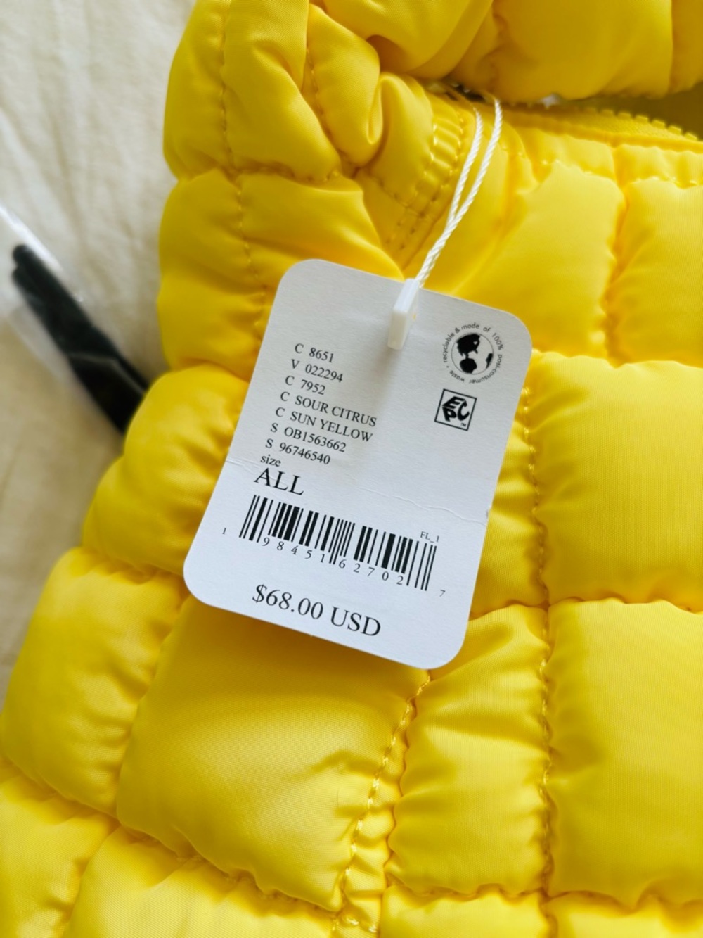 Free People, Bubble Bag, Yellow, NWT! - Picture 11 of 12